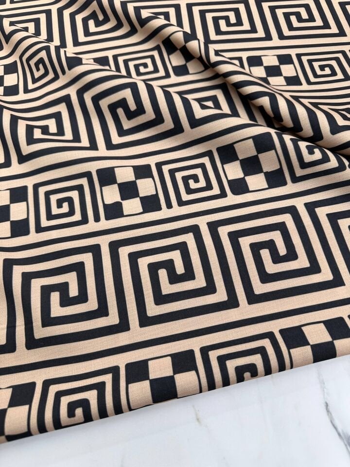 Gateau Desen Elbiselik Gömleklik Krep Kumaş