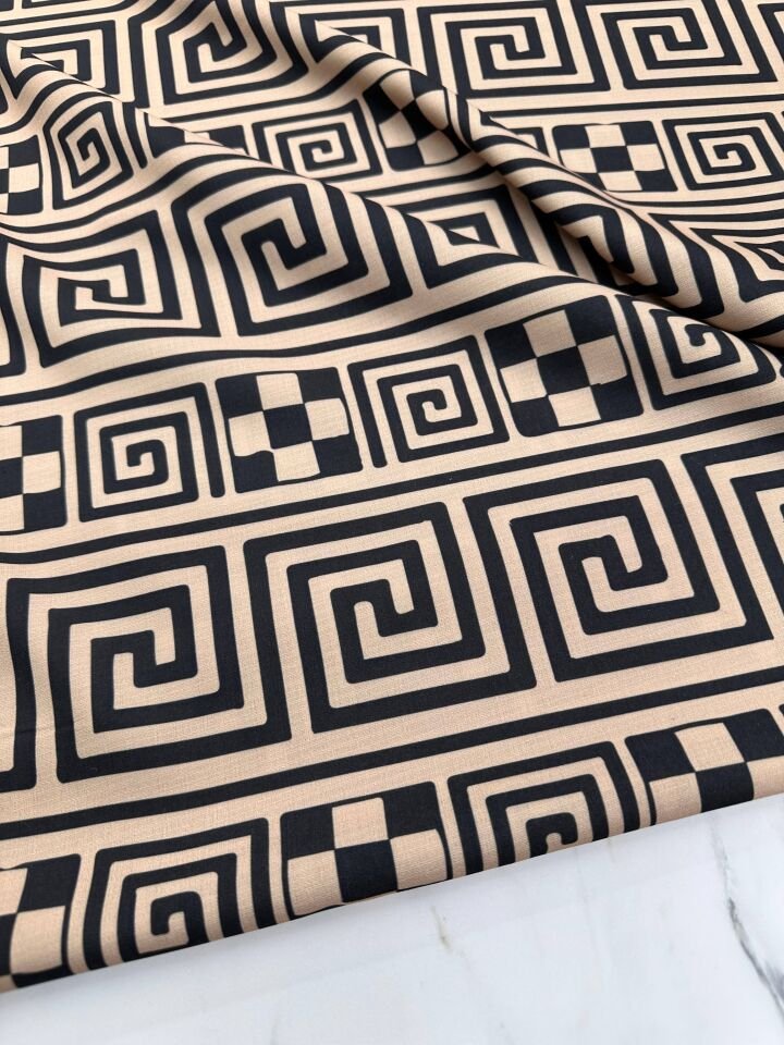 Gateau Desen Elbiselik Gömleklik Krep Kumaş