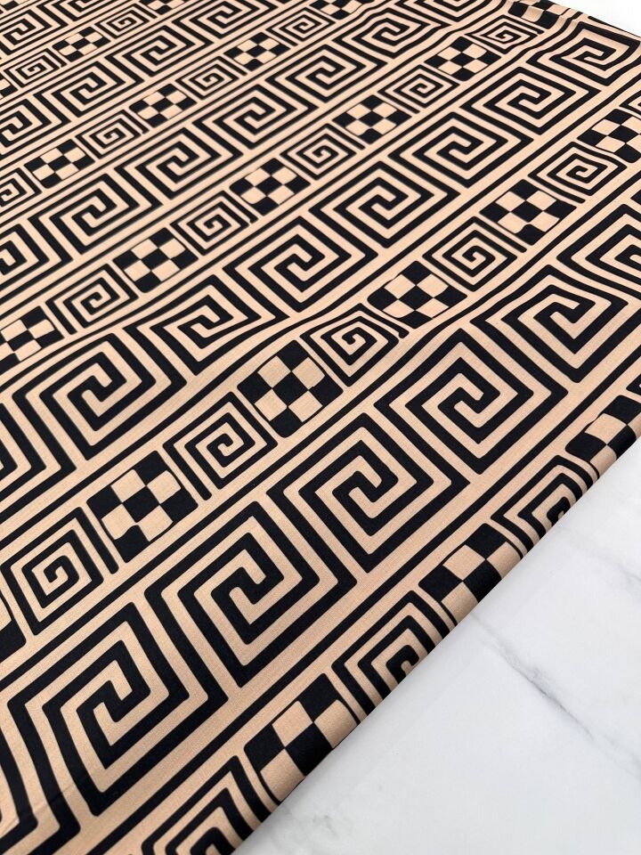 Gateau Desen Elbiselik Gömleklik Krep Kumaş