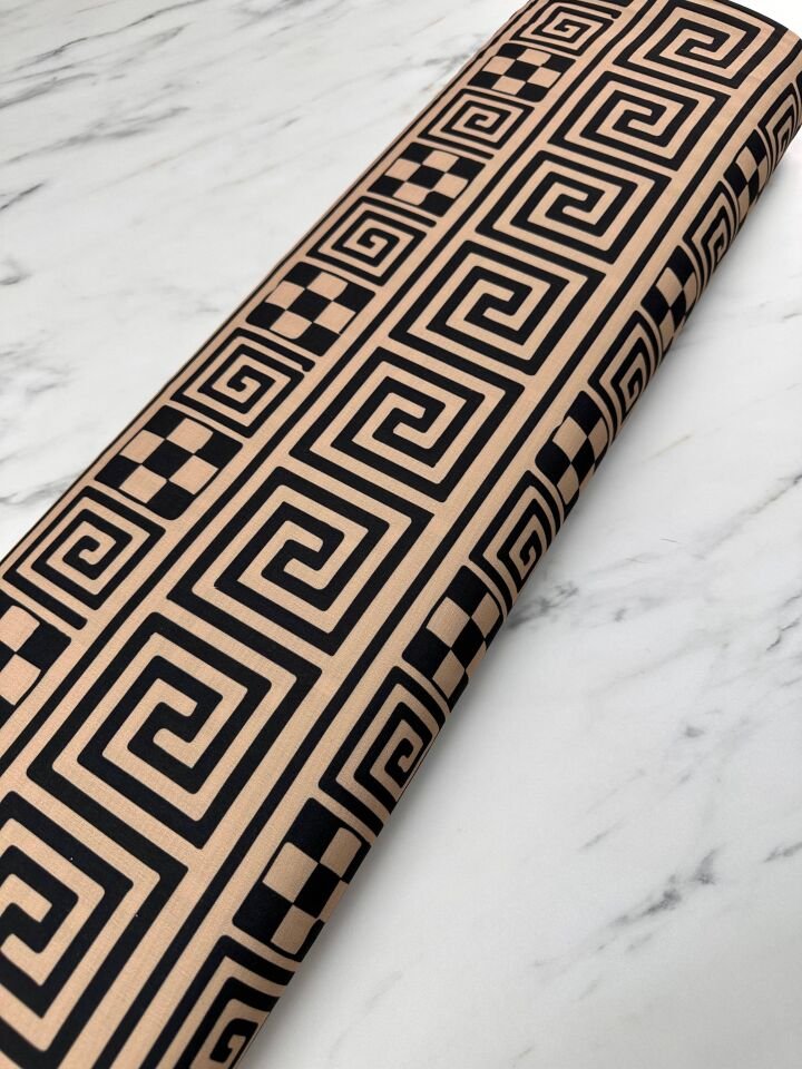 Gateau Desen Elbiselik Gömleklik Krep Kumaş