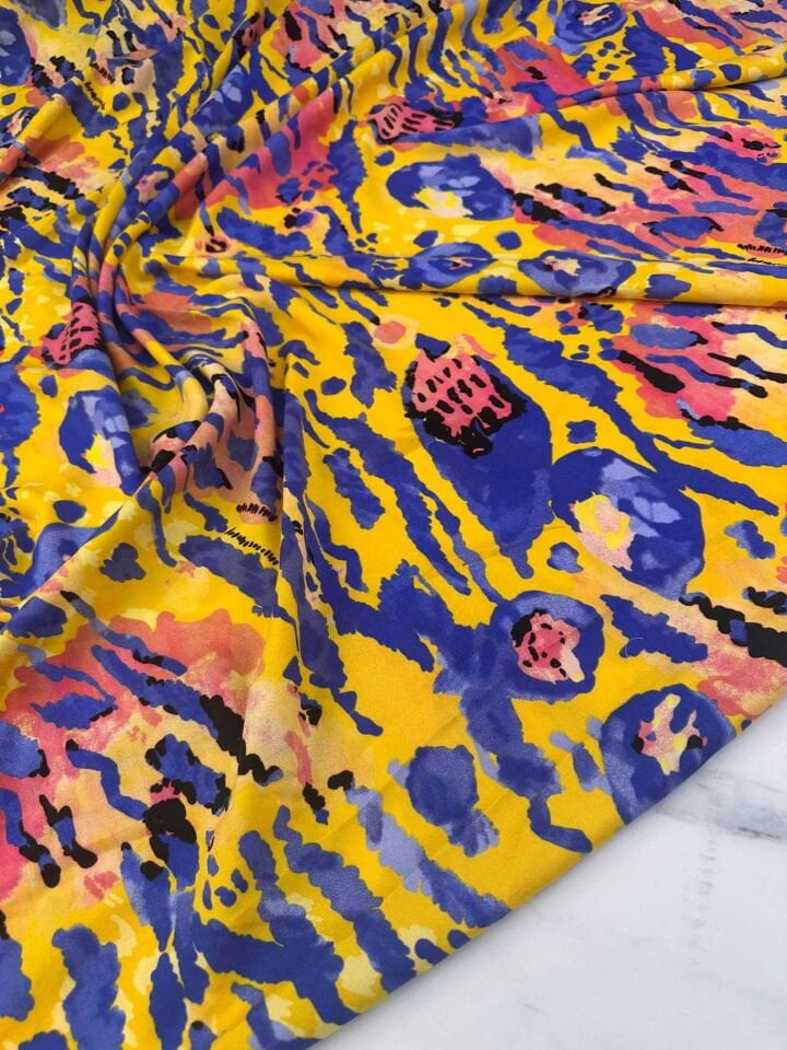 Desenli Viskon Elbise Etek Gömlek Şalvar