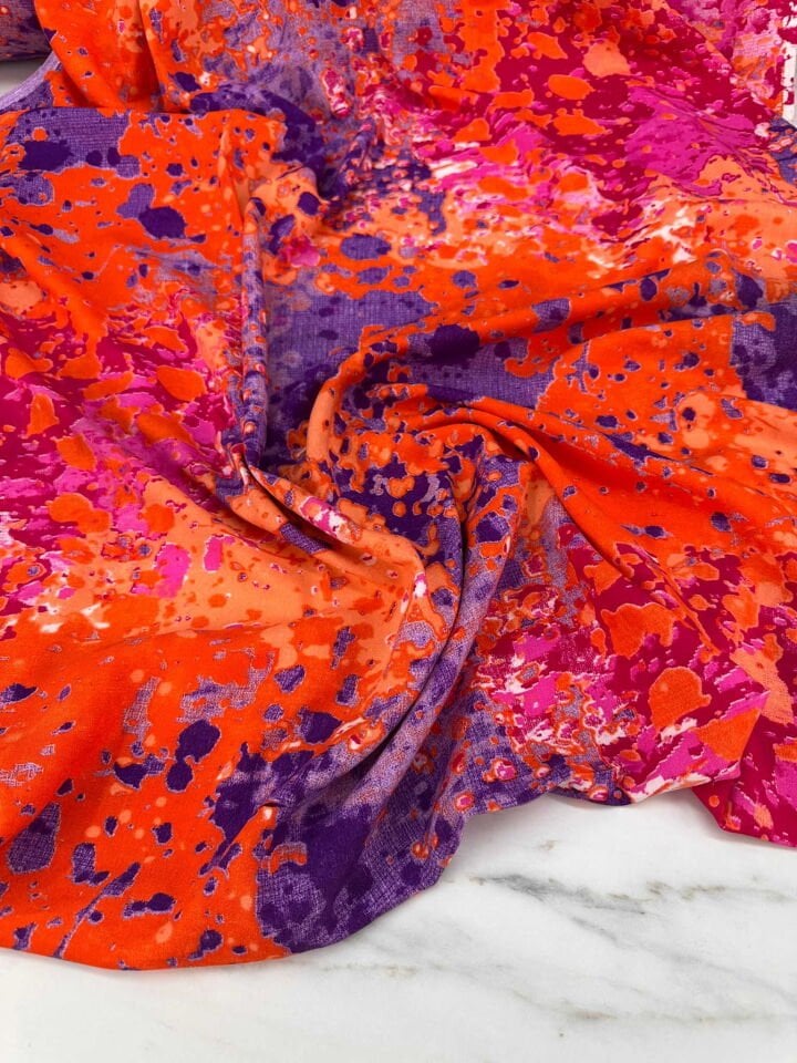 Okyonus Desen İthal Viskon Elbise Etek Gömlek Şalvar