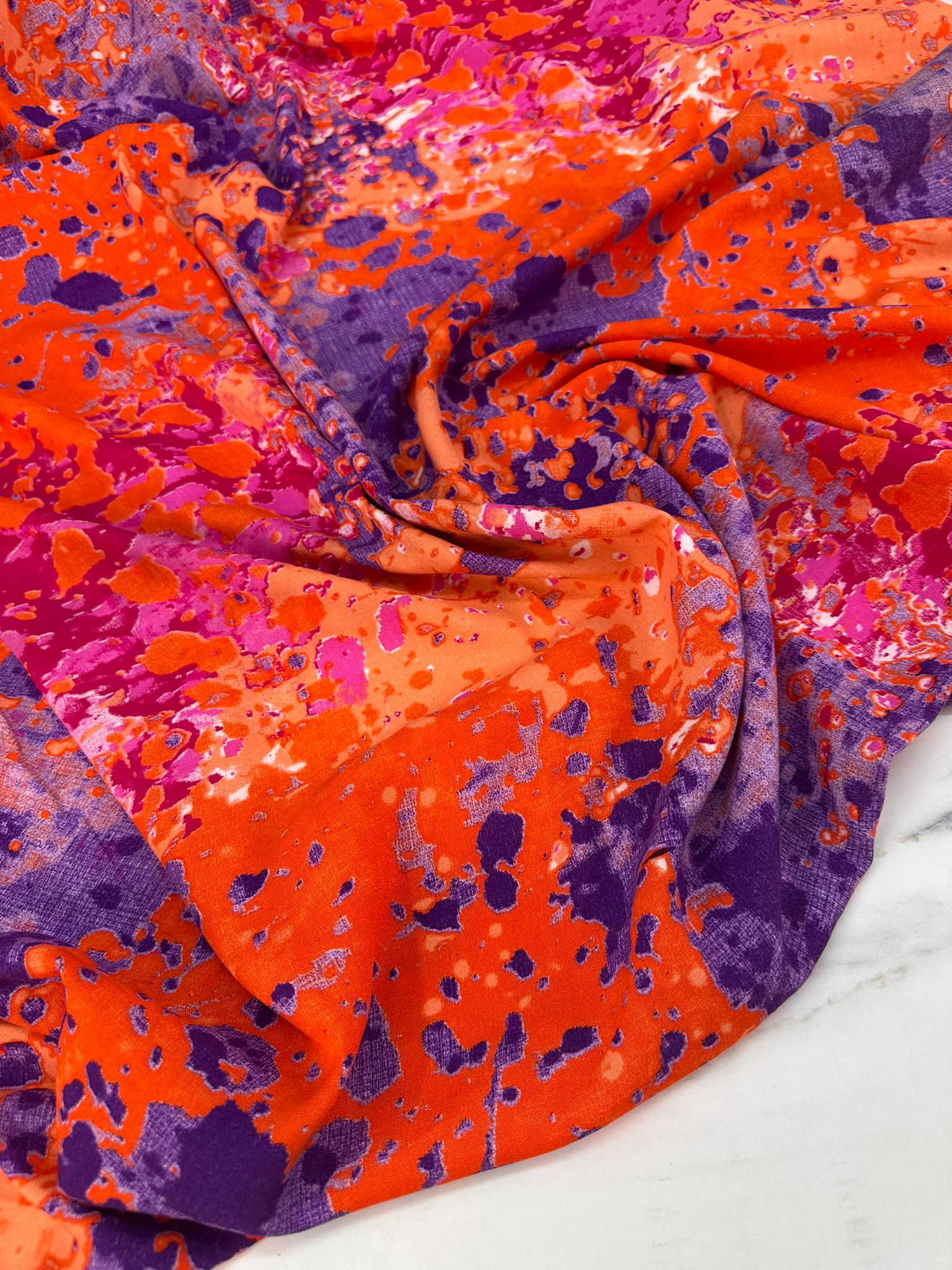 Okyonus Desen İthal Viskon Elbise Etek Gömlek Şalvar