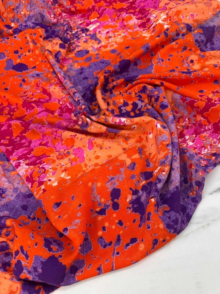 Okyonus Desen İthal Viskon Elbise Etek Gömlek Şalvar