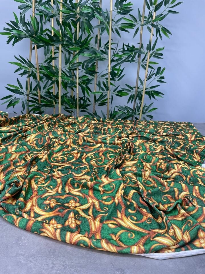 Paris Desen Elbiselik Kadife Kumaş