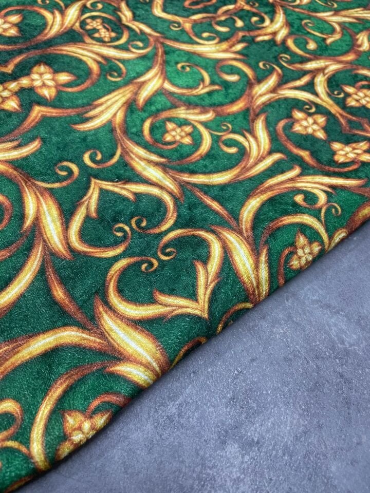 Paris Desen Elbiselik Kadife Kumaş