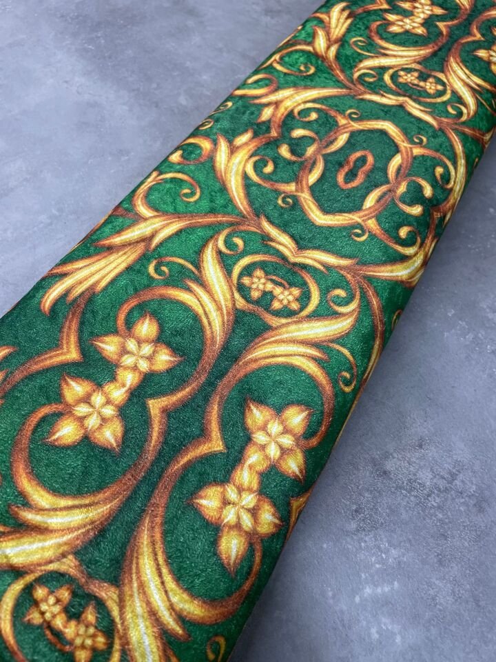 Paris Desen Elbiselik Kadife Kumaş