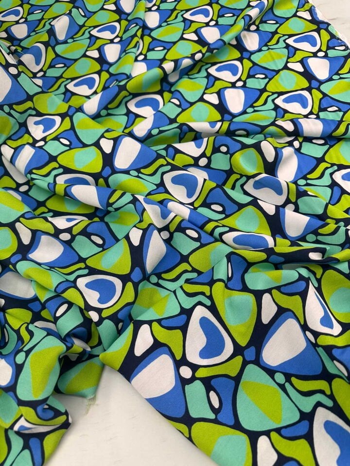 Desenli Viskon Elbise etek Gömlek Şalvar