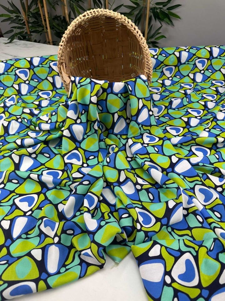 Desenli Viskon Elbise etek Gömlek Şalvar