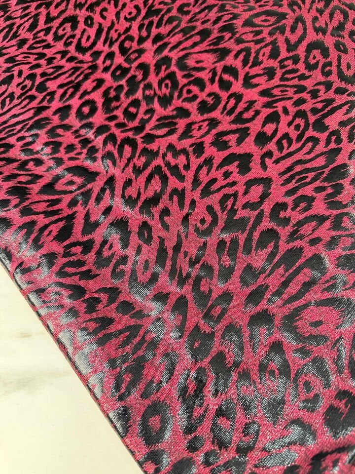 Fantazi Ürün Simli Leopar Desen Likralı Elbise Etek Şalvar