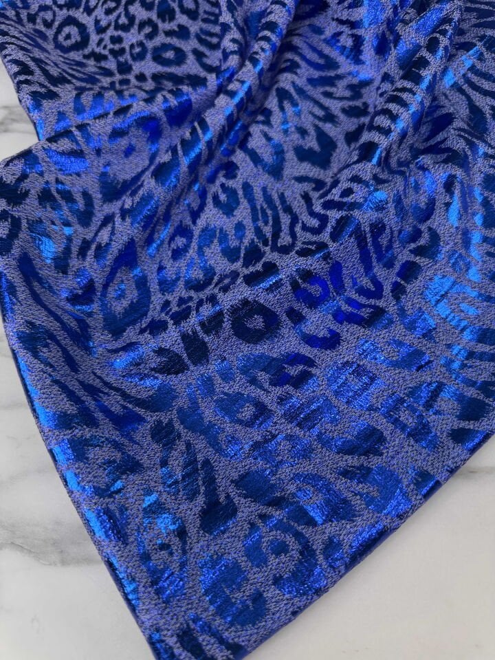 Fantazi Ürün Simli Lepar Desen Likralı Elbise Etek Şalvar