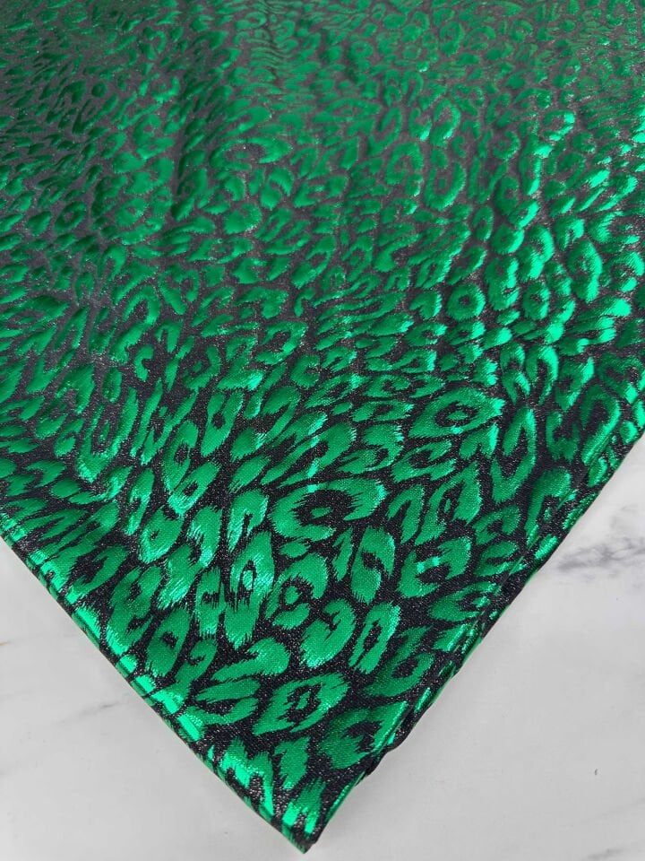 Fantazi Ürün Leopar Simli Örme Elbise Etek Şalvar