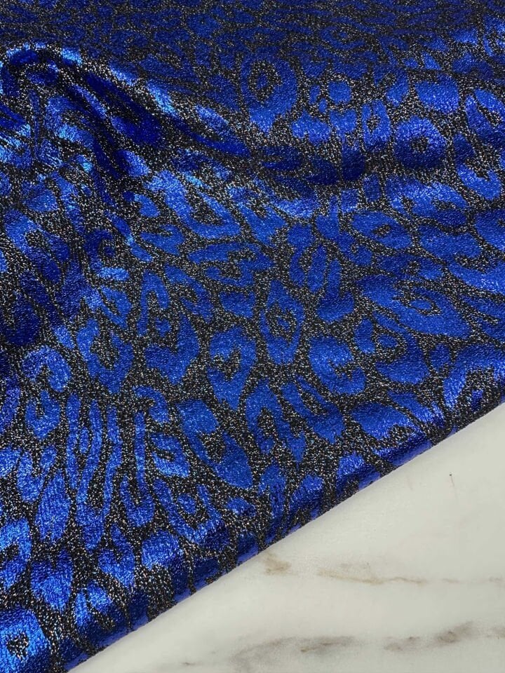 Fantazi Ürün Leopar Simli Örme Elbise Etek Şalvar