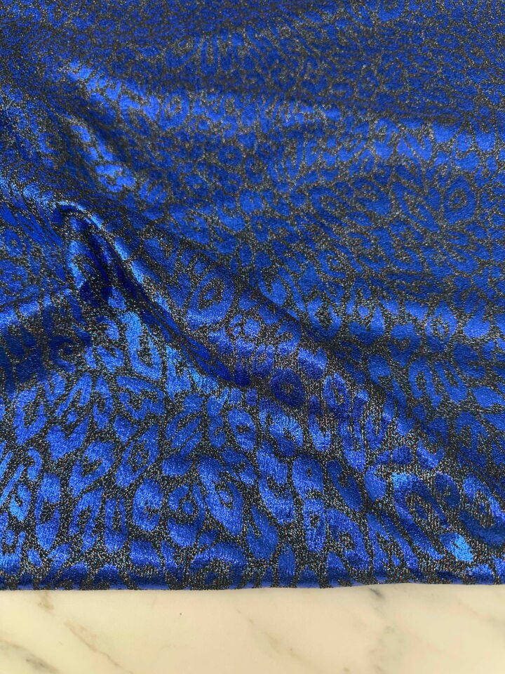 Fantazi Ürün Leopar Simli Örme Elbise Etek Şalvar