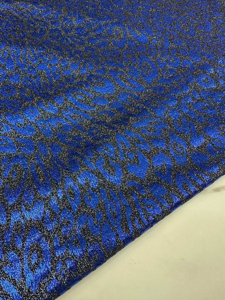 Fantazi Ürün Leopar Simli Örme Elbise Etek Şalvar