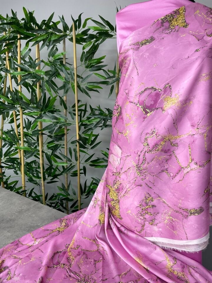 Kombinli Yöresel Elbiselik Tivil Saten Kumaş