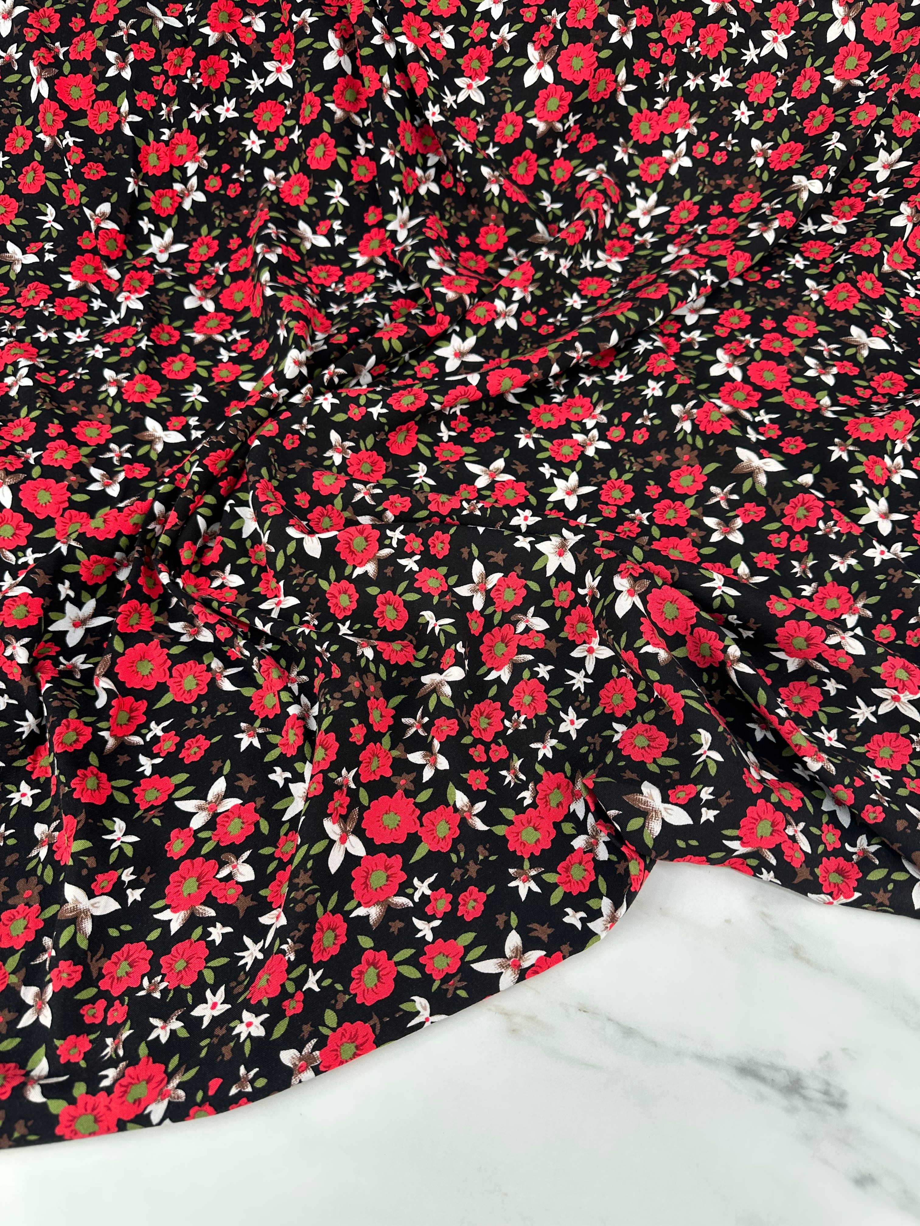 Desenli Viskon Elbise Etek Gömlek Şalvar