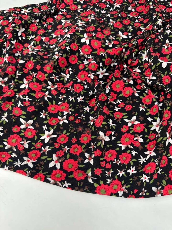 Desenli Viskon Elbise Etek Gömlek Şalvar