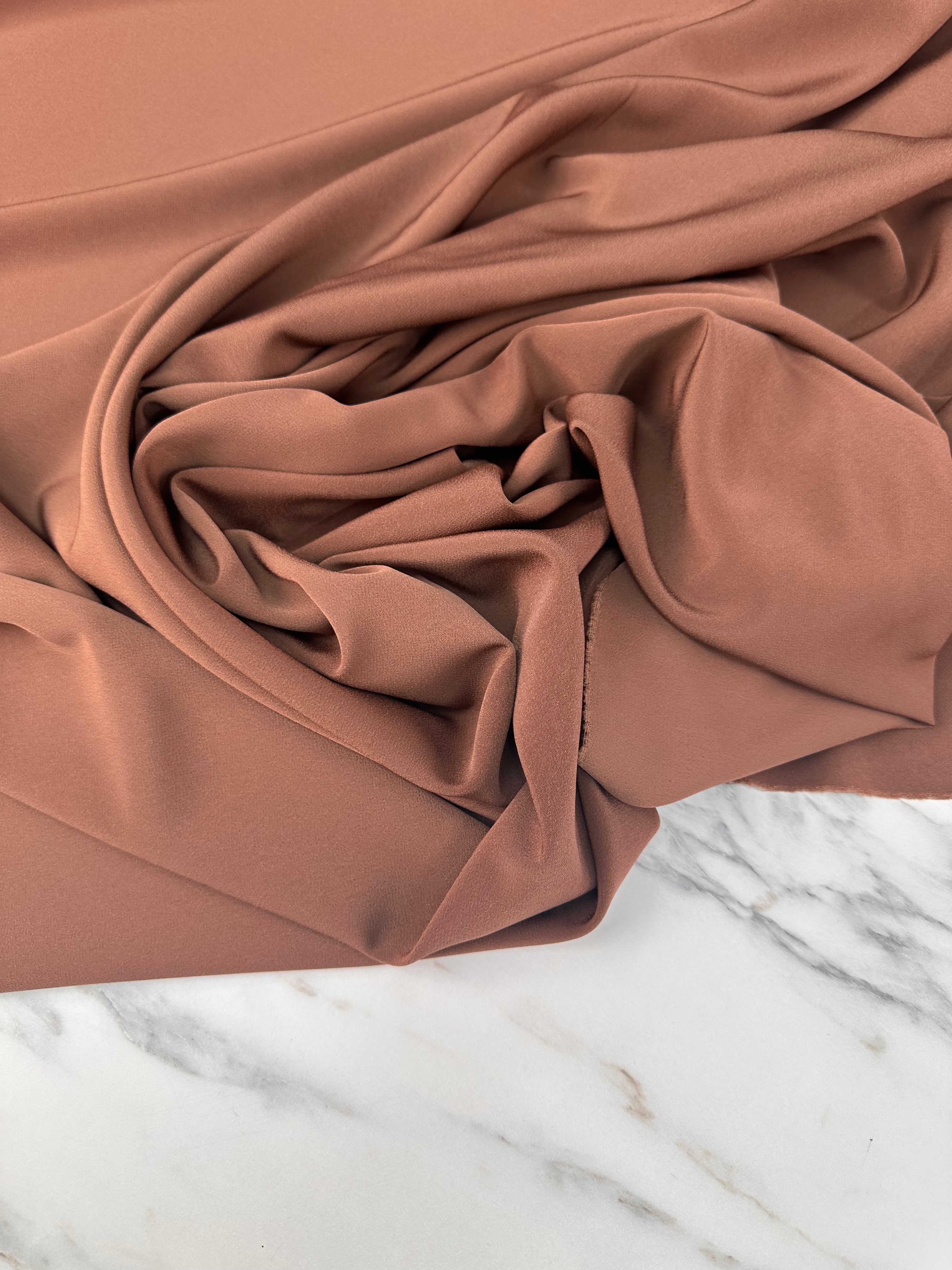 Açık Kahfe ithal Krep Kumaş Elbise Etek Gömlek Pantolon