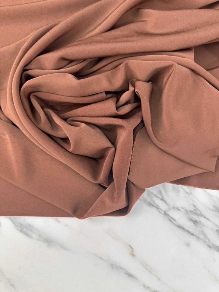 Açık Kahfe ithal Krep Kumaş Elbise Etek Gömlek Pantolon