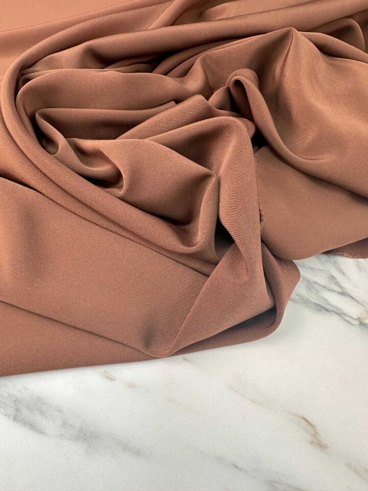 Açık Kahfe ithal Krep Kumaş Elbise Etek Gömlek Pantolon