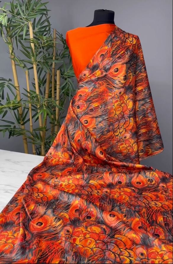 Kombinli Yöresel Elbiselik Tivil Saten Kumaş