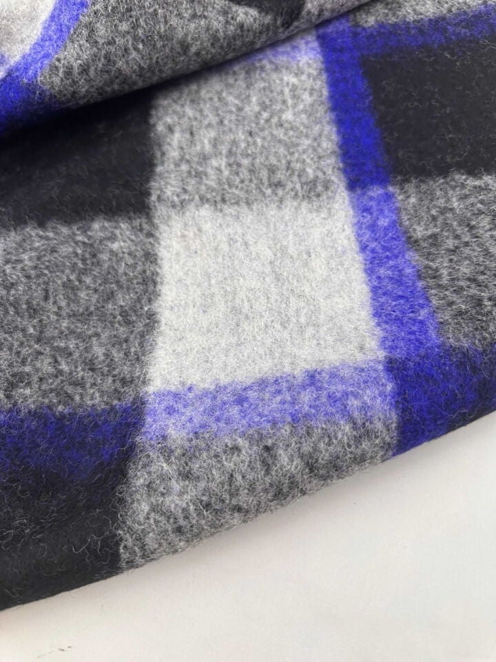 Kışlık Ekose Desen Kece Dokuma Etek Ceket Yelek Elbise