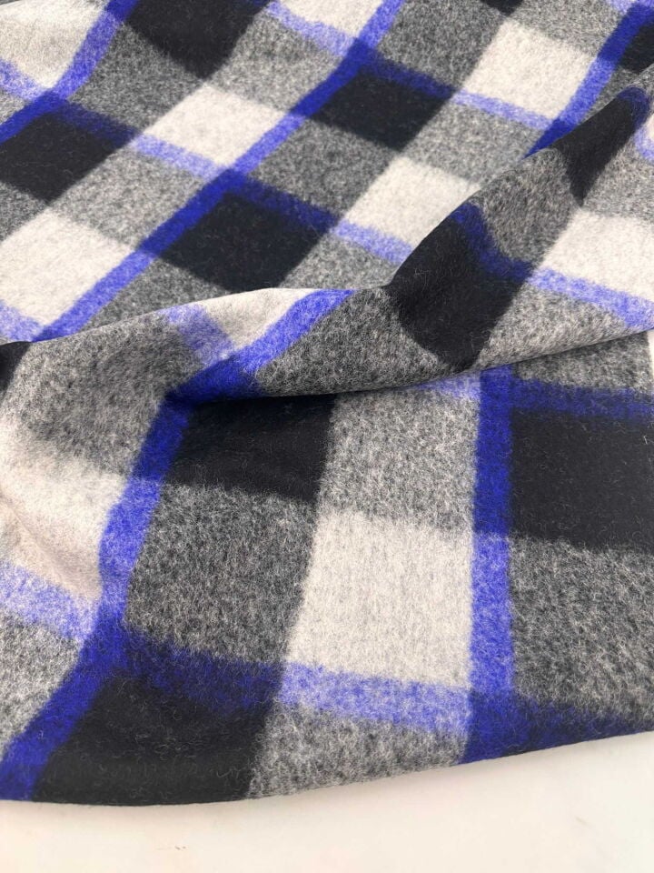 Kışlık Ekose Desen Kece Dokuma Etek Ceket Yelek Elbise