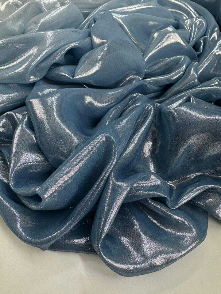 Blue Desen Varak kablama Degrade Şifon