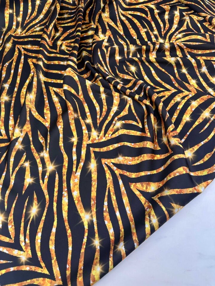 Desenli İpek Saten Elbise Gömlek Şalvar