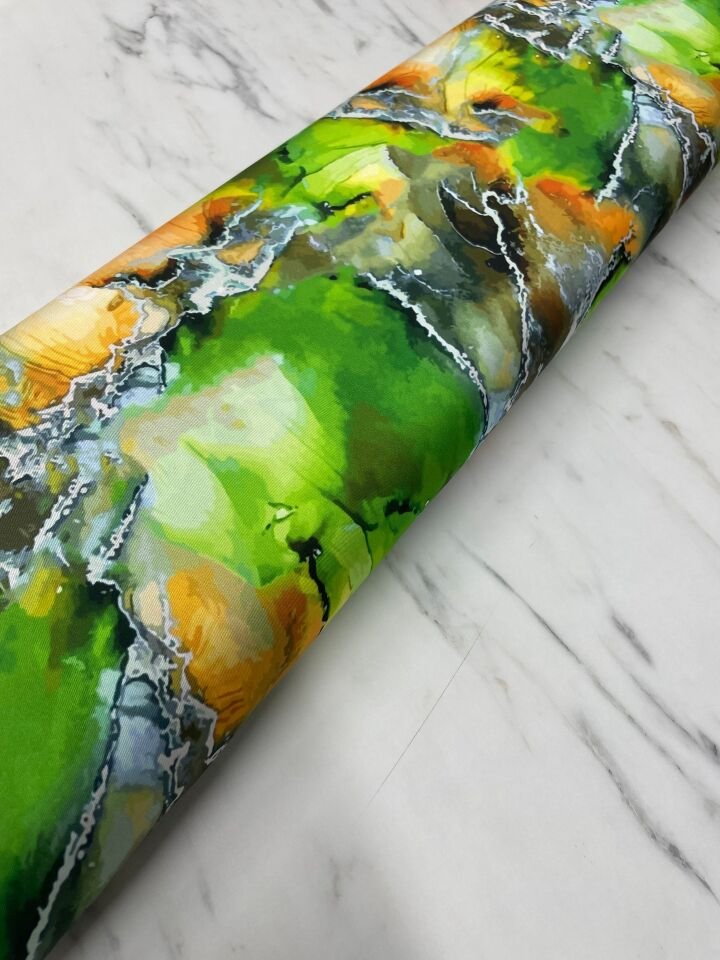 Mermer Desen Elbiselik Gömleklik Tivil Saten Kumaş