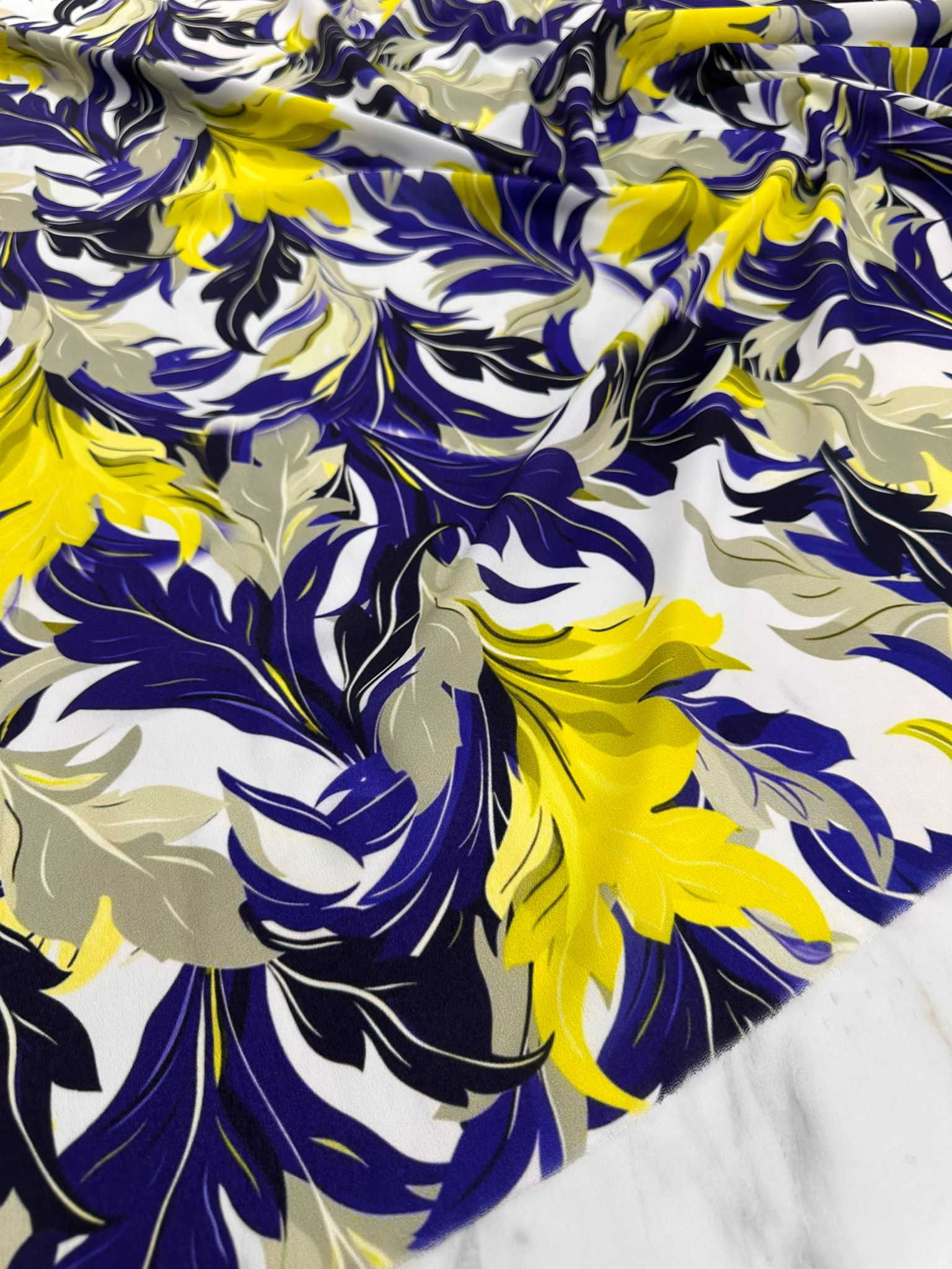 Dijital Baskı Krep Kumaş Elbise Etek Gömlek Şalvar