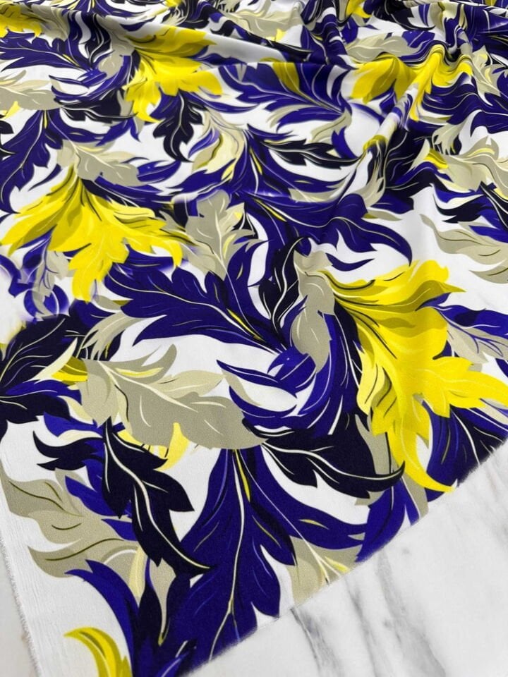 Dijital Baskı Krep Kumaş Elbise Etek Gömlek Şalvar