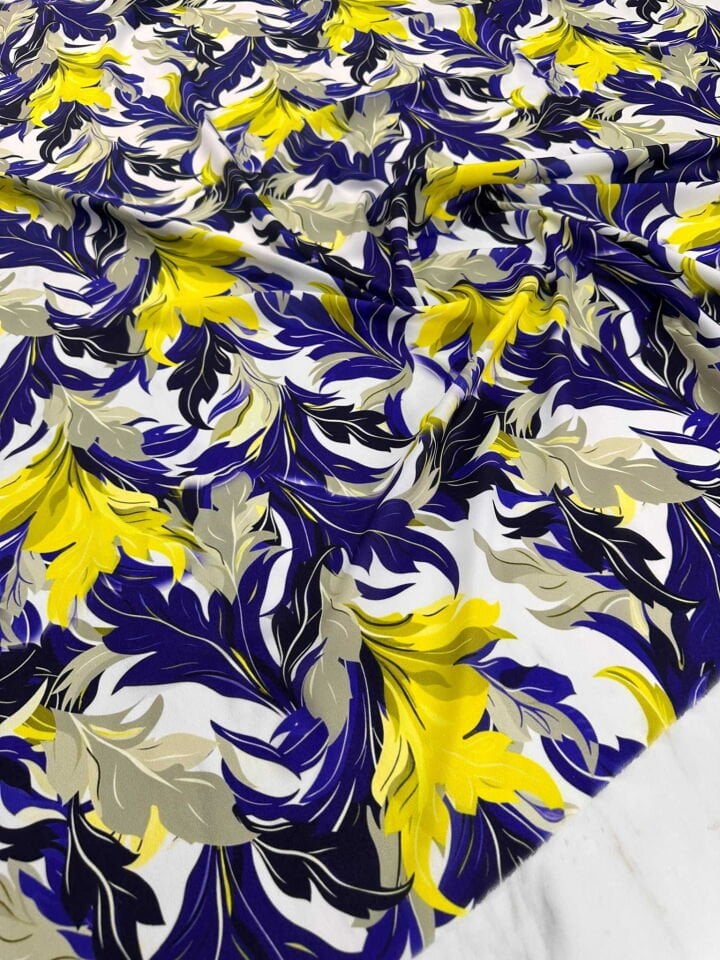 Dijital Baskı Krep Kumaş Elbise Etek Gömlek Şalvar