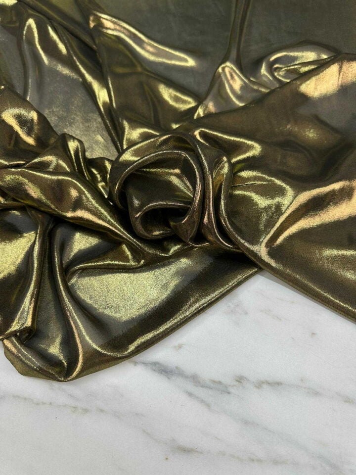 Gold Varak  Kablama Şifon Kumaş
