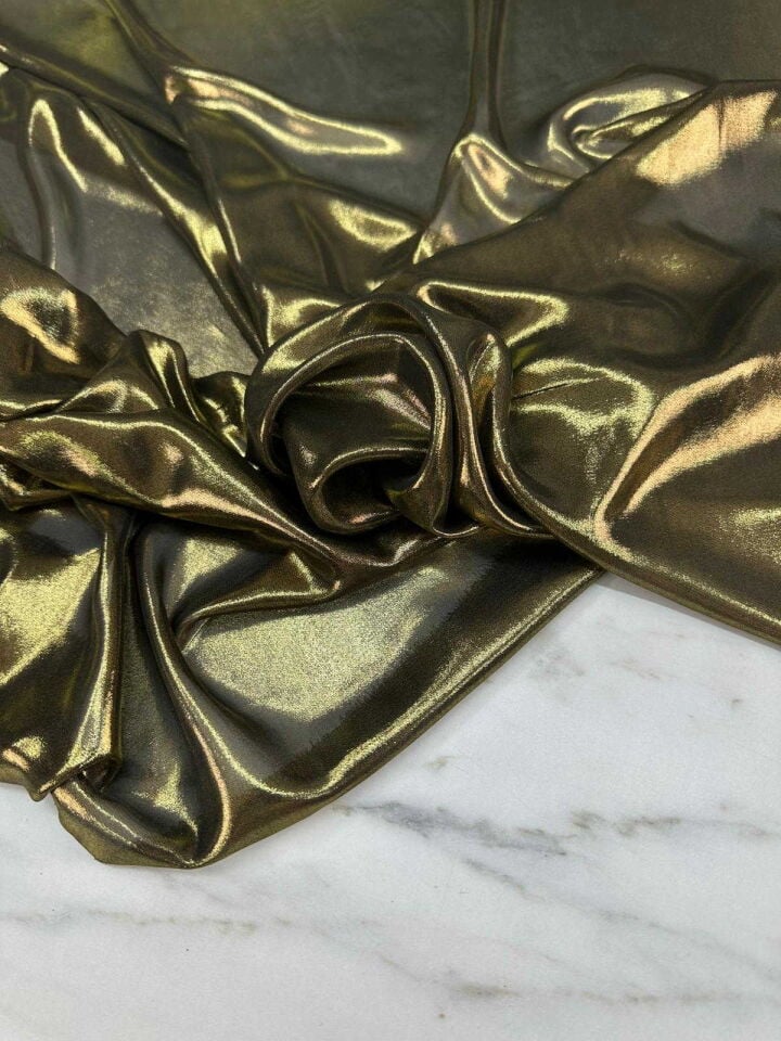 Gold Varak  Kablama Şifon Kumaş