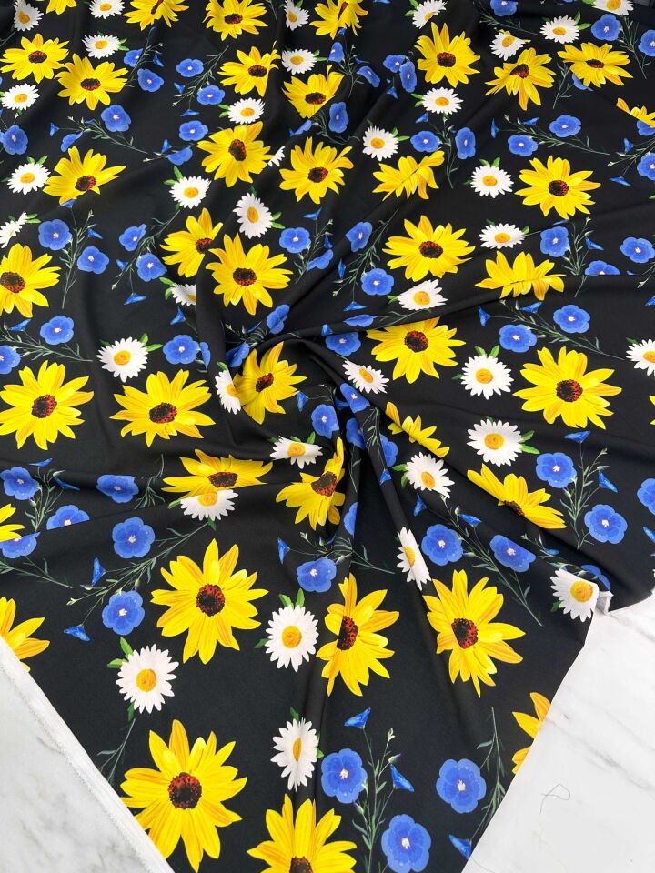 Desenli Krep Kumaş Elbise Etek Gömlek Şalvar