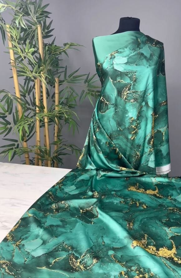 Kombinli Yöresel Elbiselik Tivil Saten Kumaş