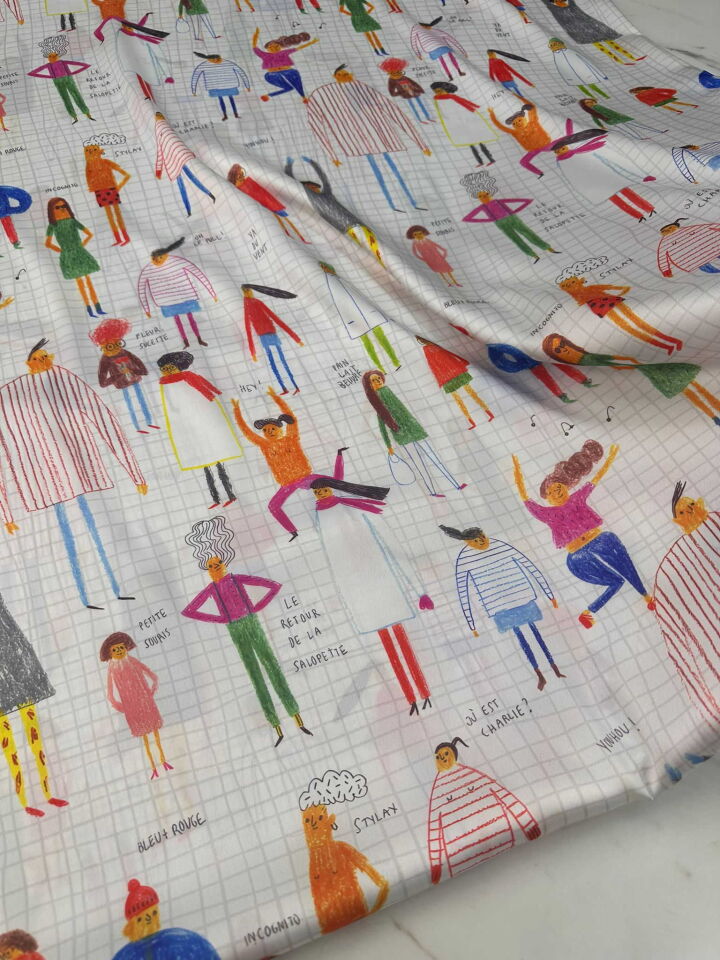 Kalem Desen İpek Saten Elbise Gömlek Tunik