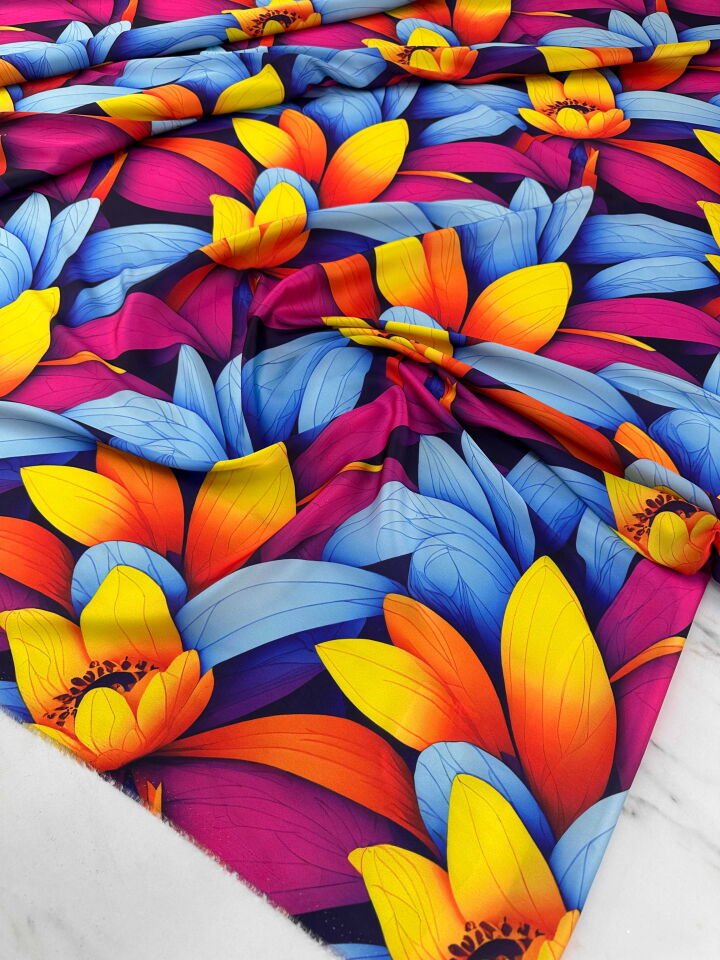 Desenli ipek Saten Elbise Etek Gömlek Şalvar