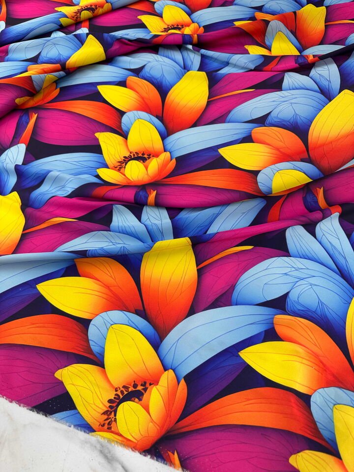 Desenli ipek Saten Elbise Etek Gömlek Şalvar