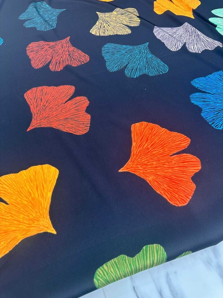 Desenli İpek Saten Elbise Gömlek Tunik Şalvar