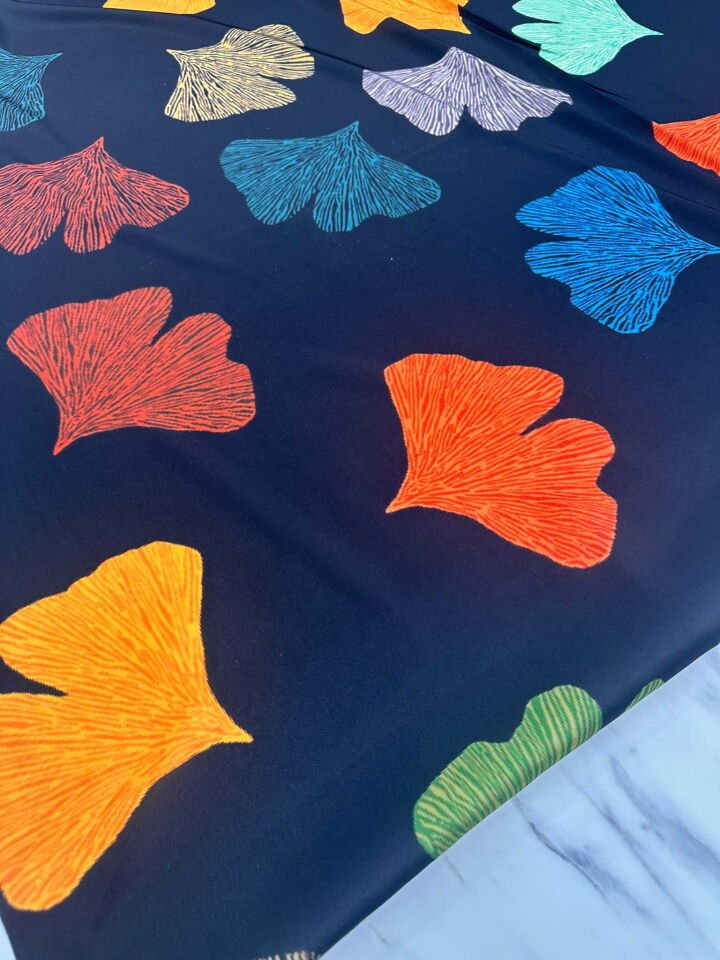 Desenli İpek Saten Elbise Gömlek Tunik Şalvar