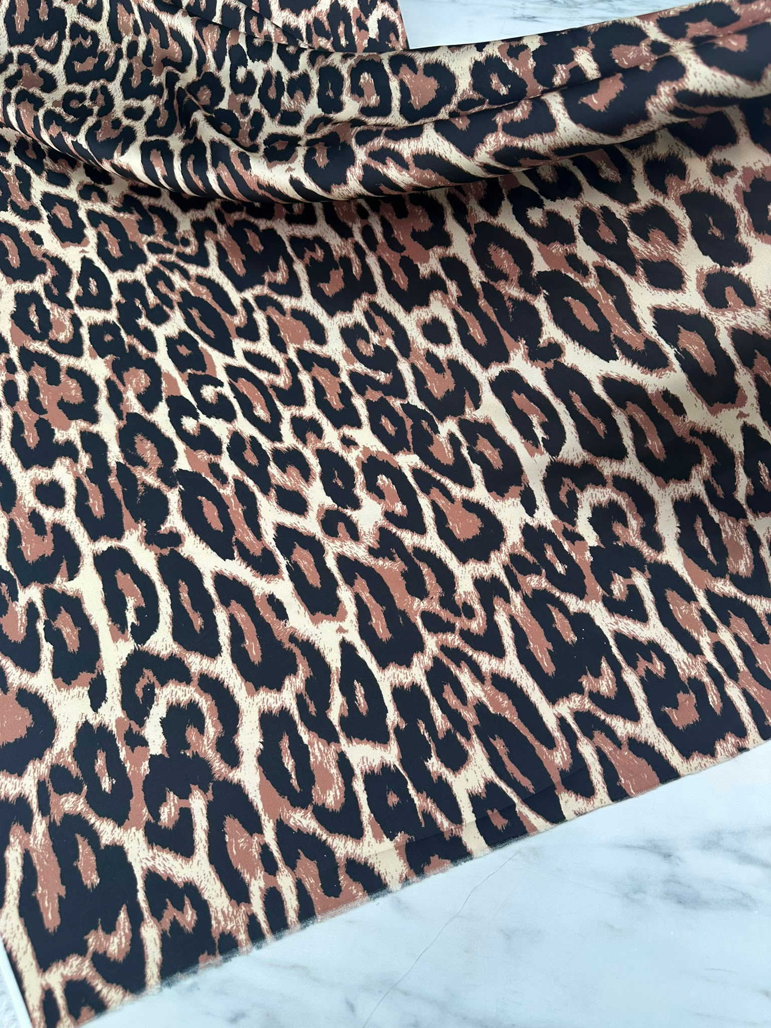 Leopar İpek Saten