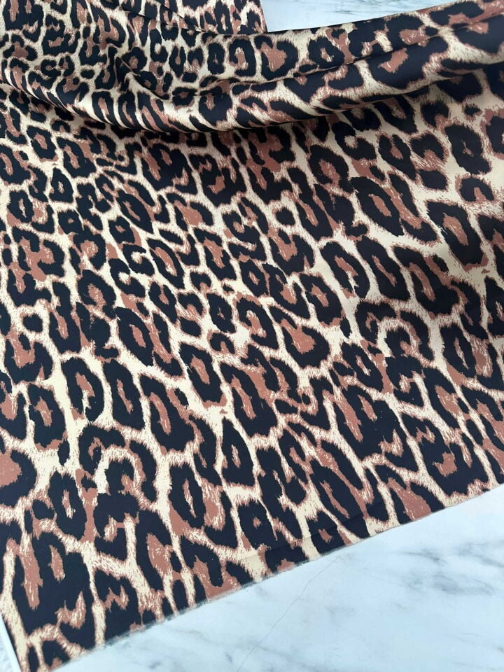 Leopar İpek Saten