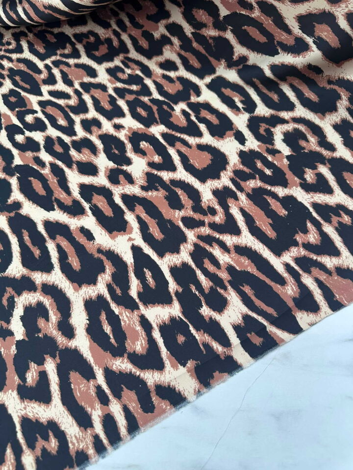 Leopar İpek Saten