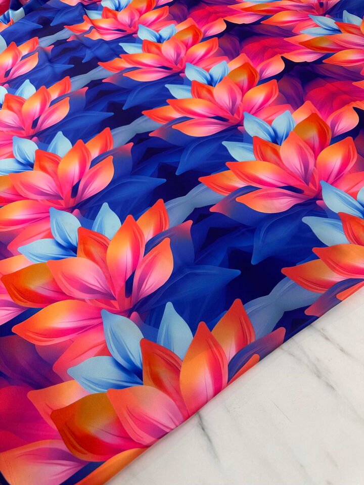 Desenli İpek Saten Elbise Etek Gömlek Şalvar