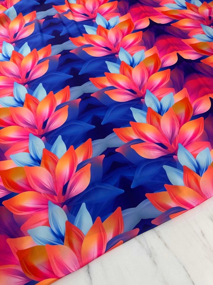 Desenli İpek Saten Elbise Etek Gömlek Şalvar