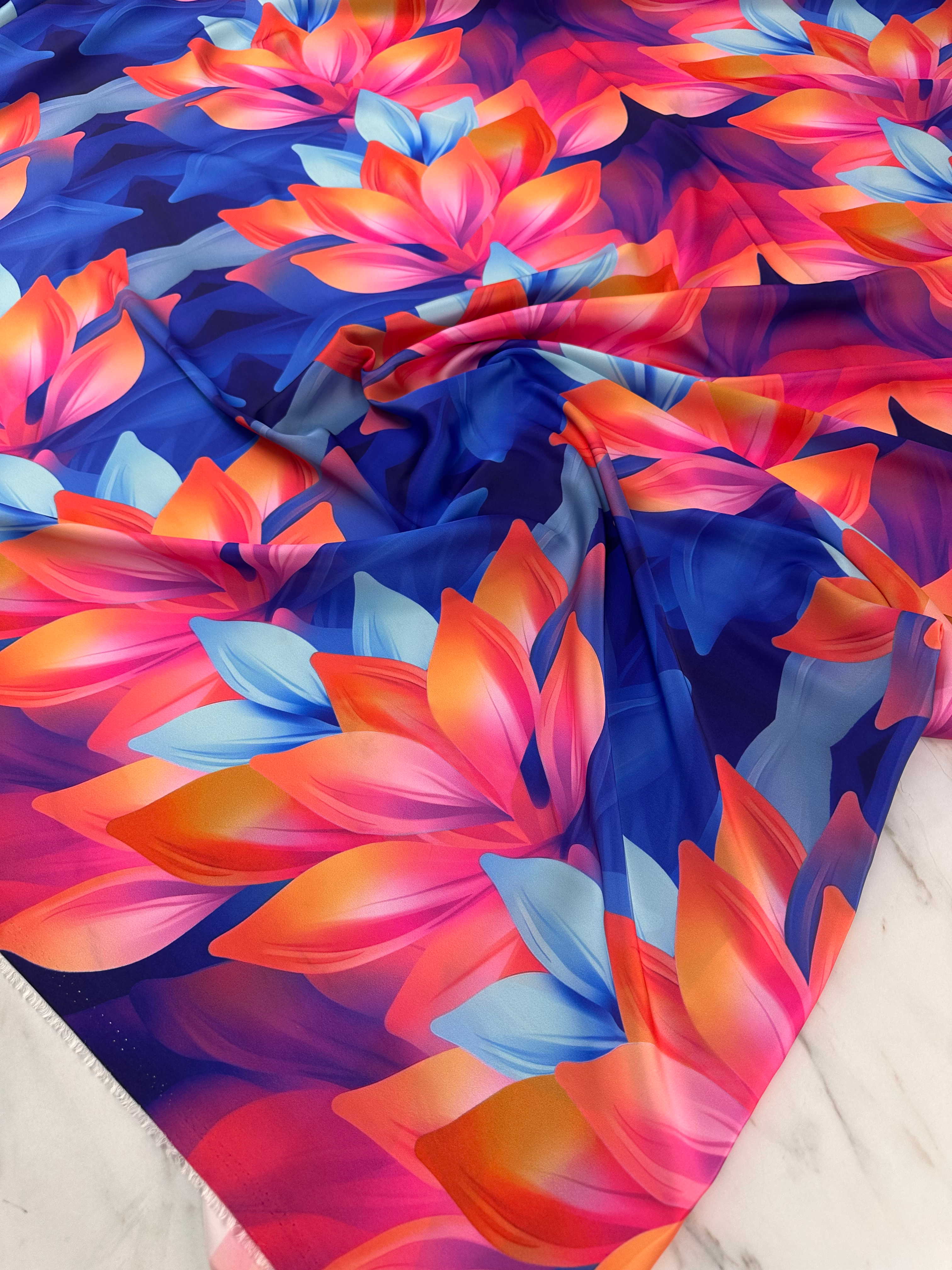 Desenli İpek Saten Elbise Etek Gömlek Şalvar