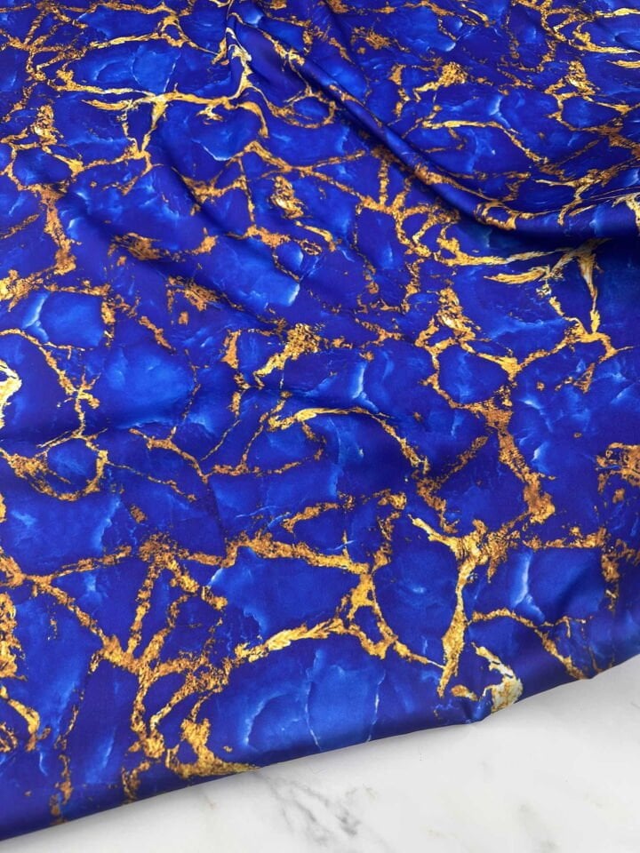 Desenli İpek Saten Elbise Etek Gömlek Şalvar